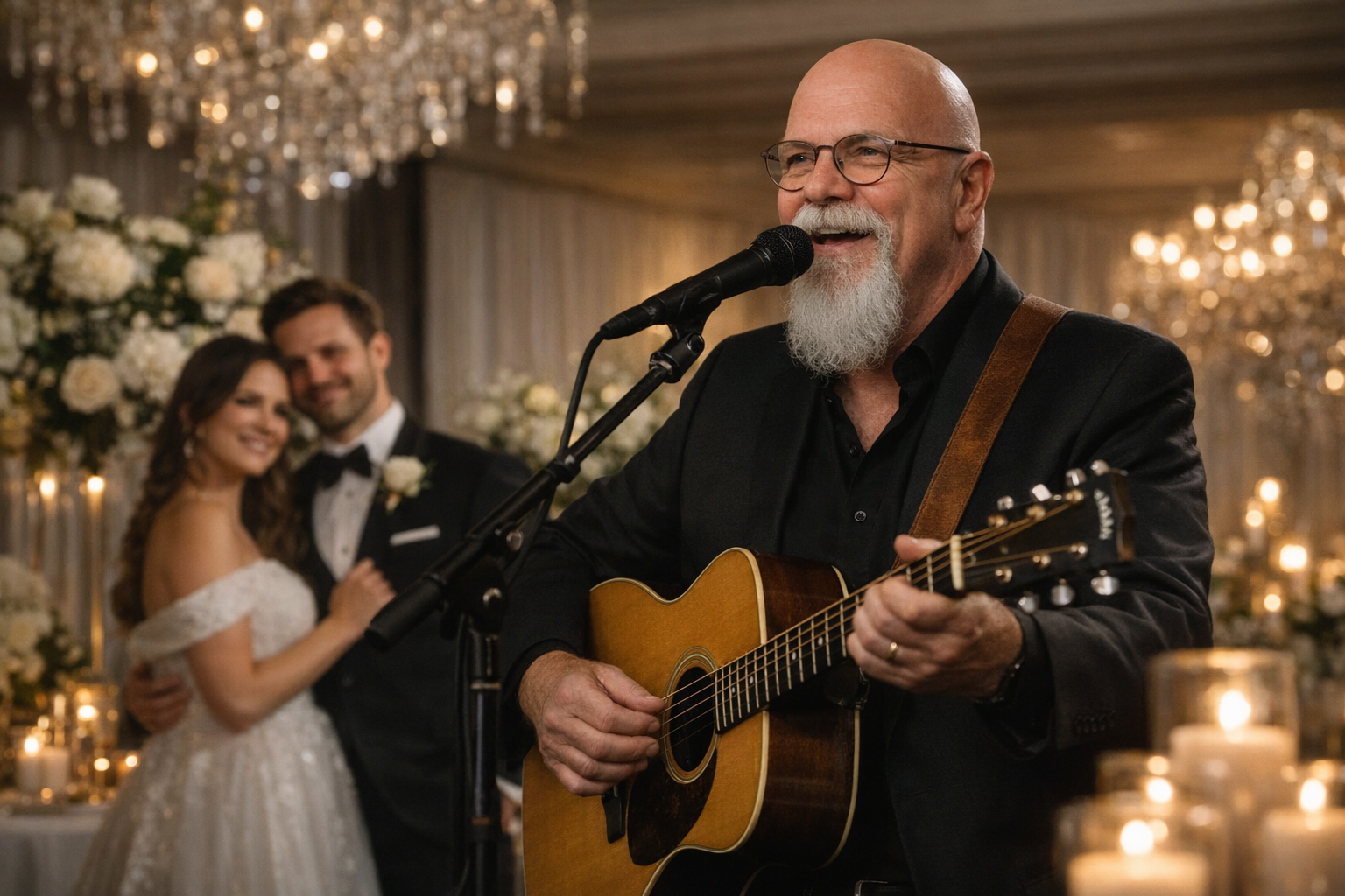 Live acoustic wedding singer performed by Phillip Rogers