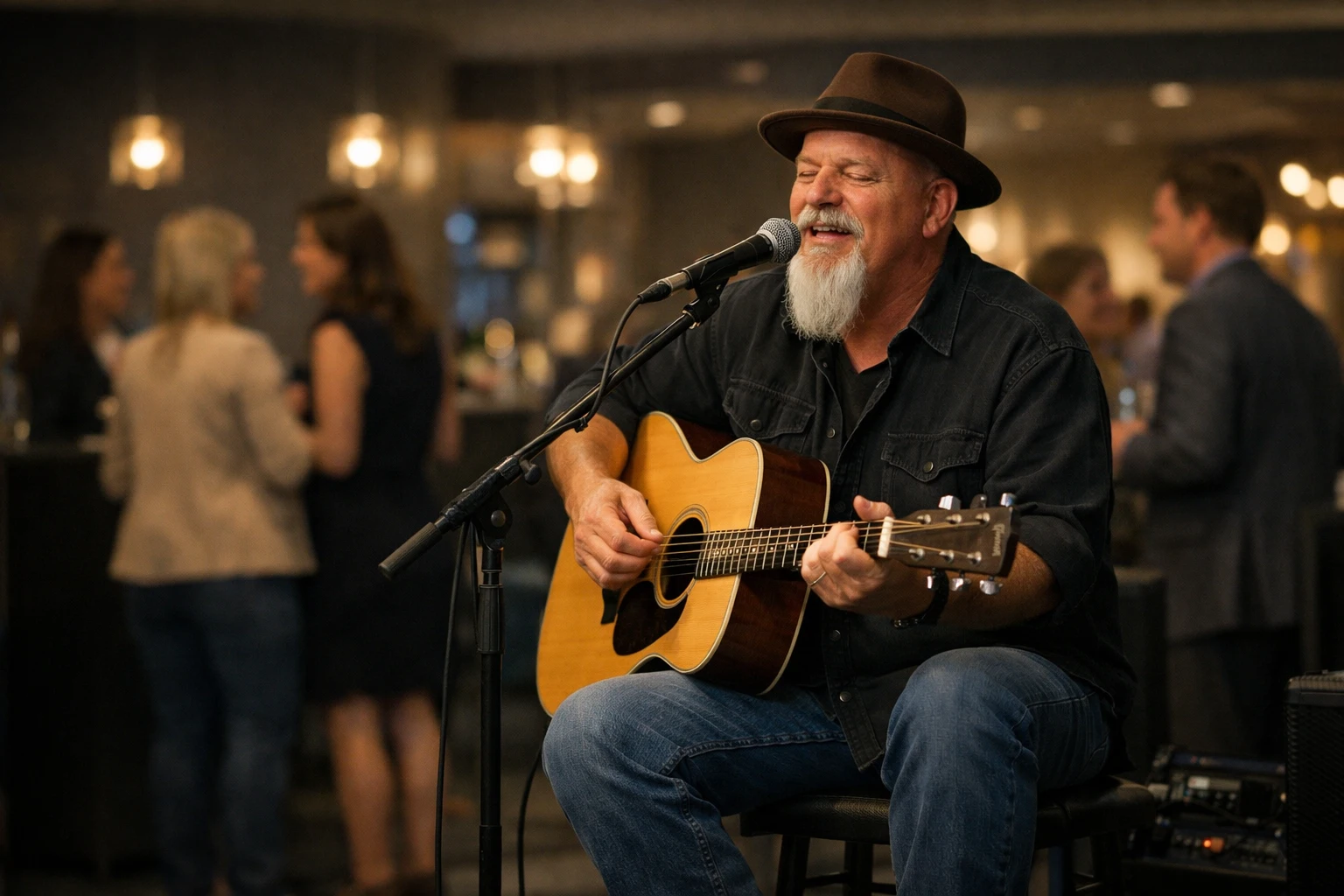 Corporate event entertainment performed live by Phillip Rogers at a North Georgia corporate gathering